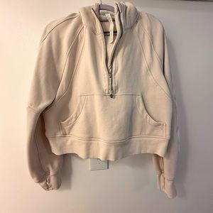 Scuba oversized cropped hoodie